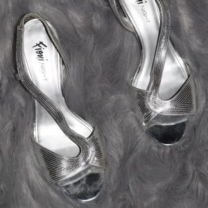 Silver sandals Size 9